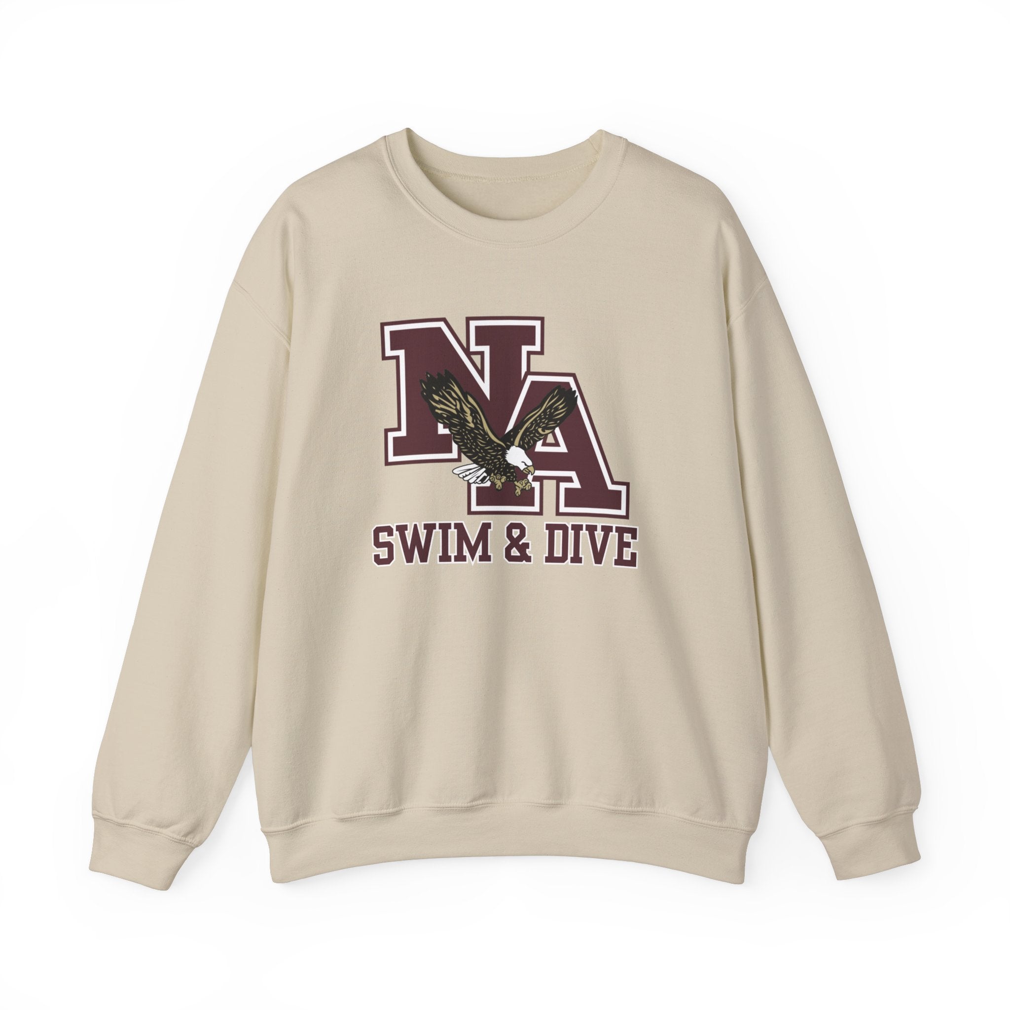 Adult Unisex Swim & Dive Classic Logo with DIVE REACH LIVE Back Graphic Sweatshirt