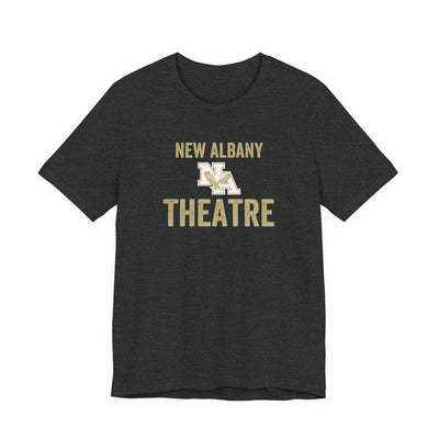 Adult Unisex Vintage Distressed New Albany Theatre Graphic Short Sleeve Soft Tee