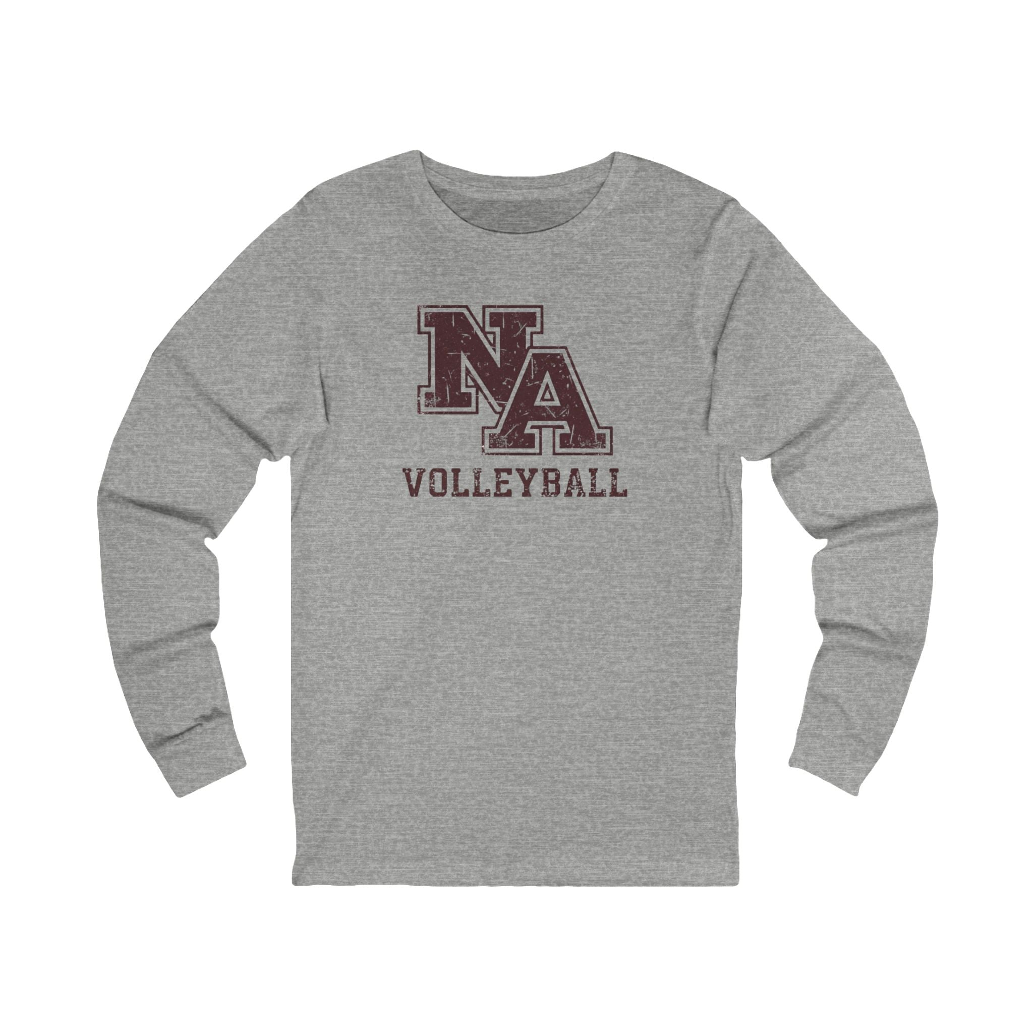 Adult Unisex New Albany Volleyball Vintage Vibe Logo Graphic Long Sleeve Soft Tee