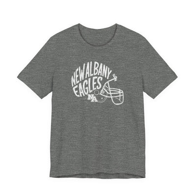 Adult Unisex New Albany Vintage Vibes Football Helmet Graphic Short Sleeve Soft Tee
