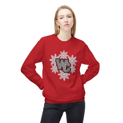 Adult Unisex Westerville Central Spirited Snowflake Graphic Soft Style Sweatshirt