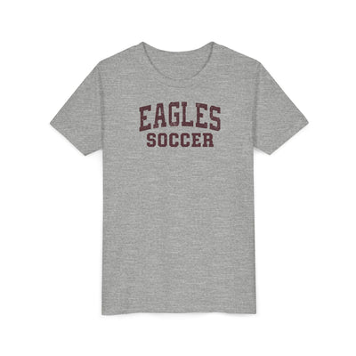 Youth New Albany Eagles Soccer Vintage Distressed Graphic Short Sleeve Bella + Canvas Soft Tee