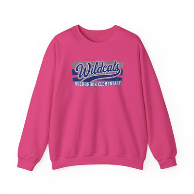Adult Unisex Overbrook Elementary Wildcats Vintage Distressed Spirit Graphic Sweatshirt