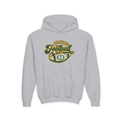 Youth Bruin Script Football Graphic Hoodie