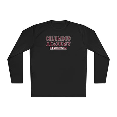 Adult Unisex Columbus Academy Volleyball Graphic Sport-Tek Competitor Performance Long Sleeve Tee