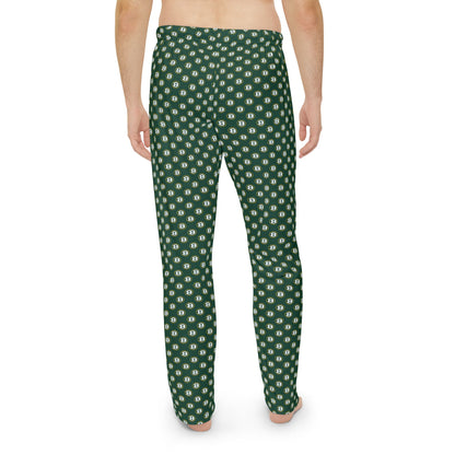 Adult Unisex Green Pajama Pants with Allover Brooke Logo Print