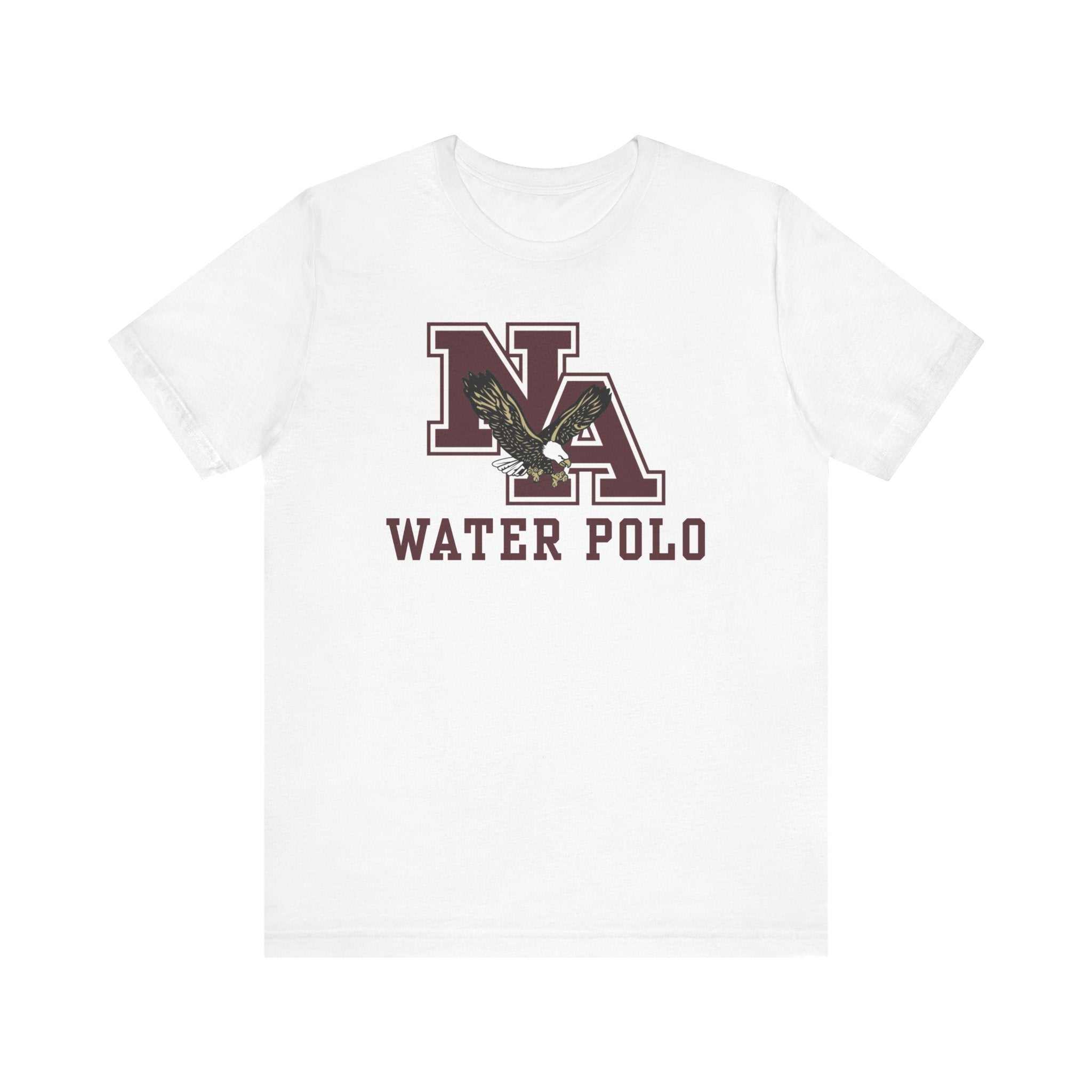 Adult Unisex New Albany Water Polo Classic Maroon Logo Graphic Short Sleeve Soft Tee