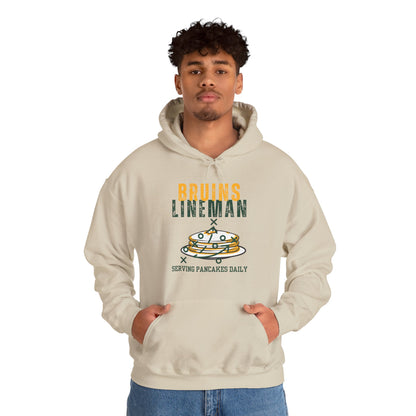 Adult Unisex Bruins Lineman Pancake Graphic Hoodie