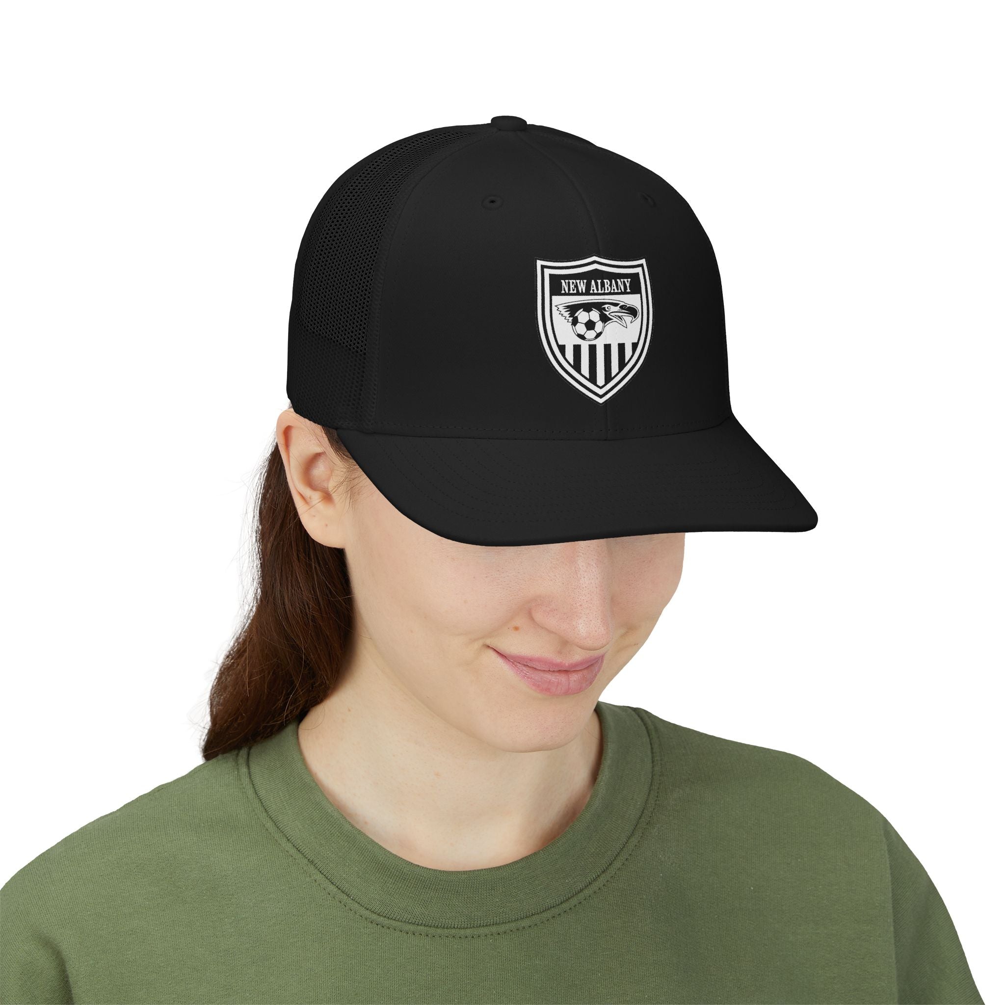 Adult Unisex New Albany Youth Soccer League Crest Richardson 112 Snapback Trucker Hat