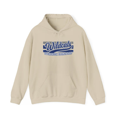 Adult Unisex Overbrook Elementary Wildcats Vintage Distressed Spirit Graphic Hoodie