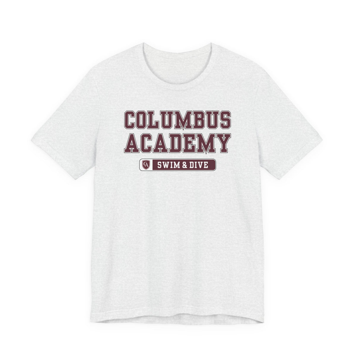 Adult Unisex Columbus Academy Swim & Dive Graphic Short Sleeve Bella + Canvas Soft Tee