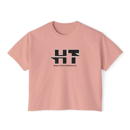 Women's Home Turf Logo Boxy Crop Short Sleeve Graphic Tee