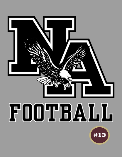 Women's Choose your Graphic Short Sleeve Boxy Crop Tee with Customized Back - New Albany Football