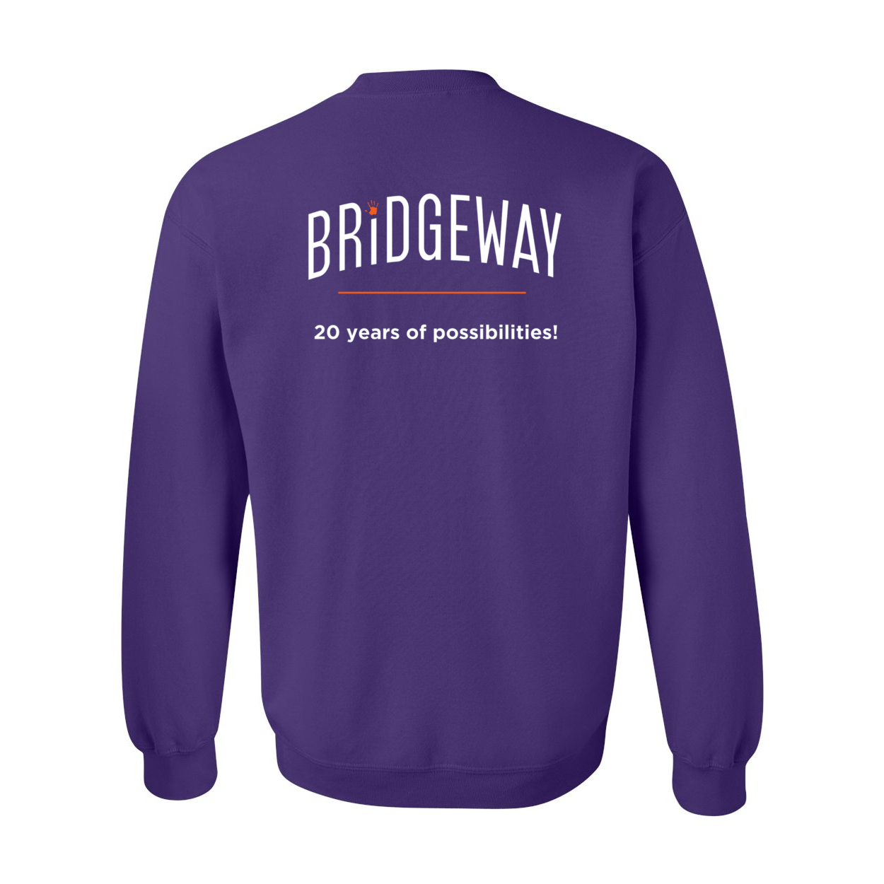 Adult Unisex "Realize Possibility Support Independence" Bridgeway Graphic Crewneck Sweatshirt