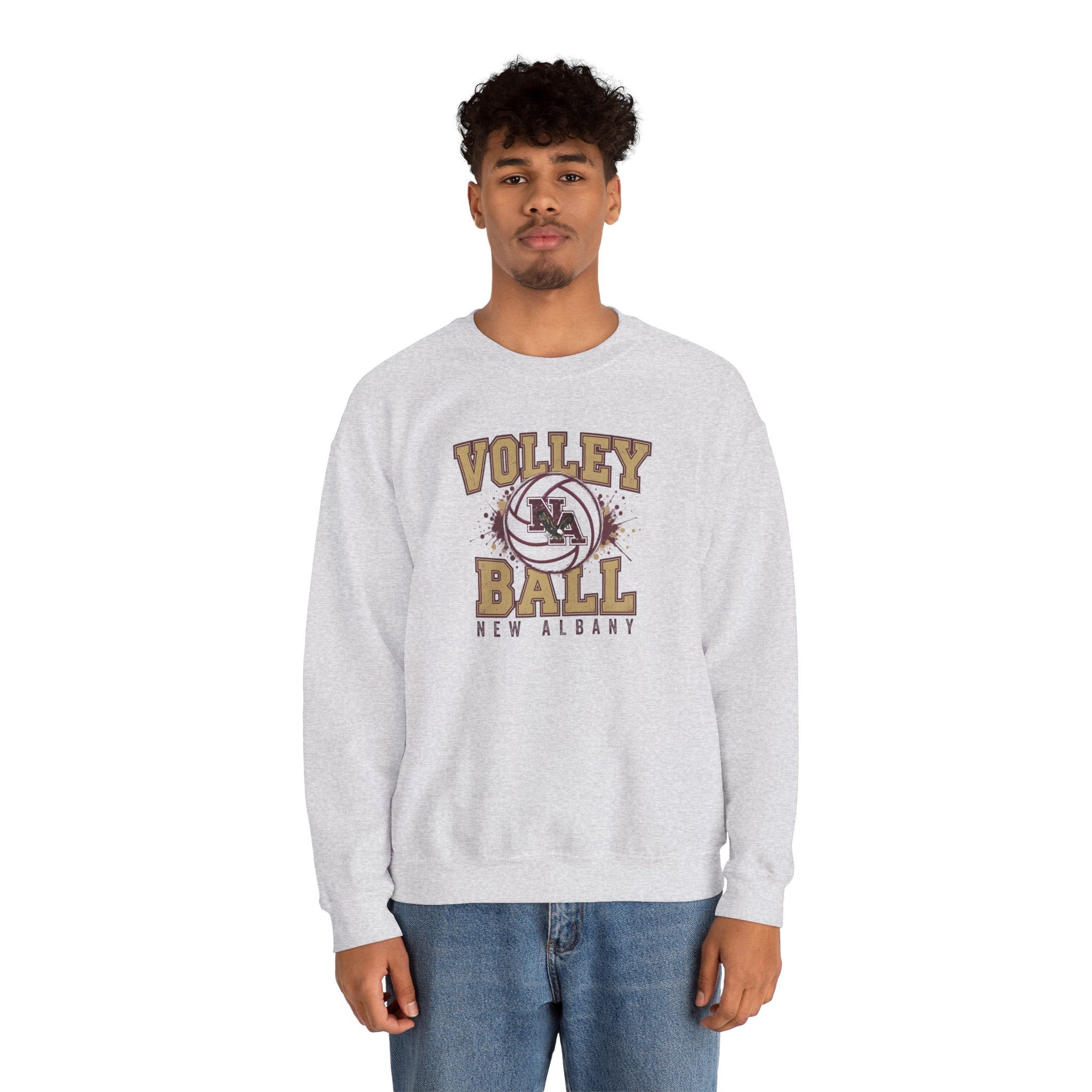 Adult Unisex New Albany Eagles Power Volleyball Graphic Sweatshirt