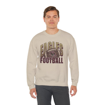 Adult Unisex New Albany First-Down Distressed Football Graphic Sweatshirt