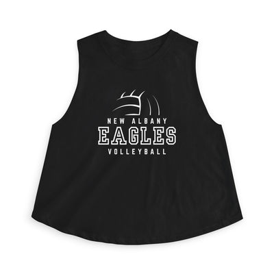 Women's New Albany Eagles Victory Volleyball Graphic Crop Tank