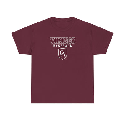 Adult Unisex Columbus Academy Vikings Baseball Graphic Short Sleeve Gildan Heavy Tee