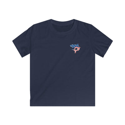 Youth South Hills Swim Club Patriotic Graphic Short Sleeve Gildan Softstyle Tee
