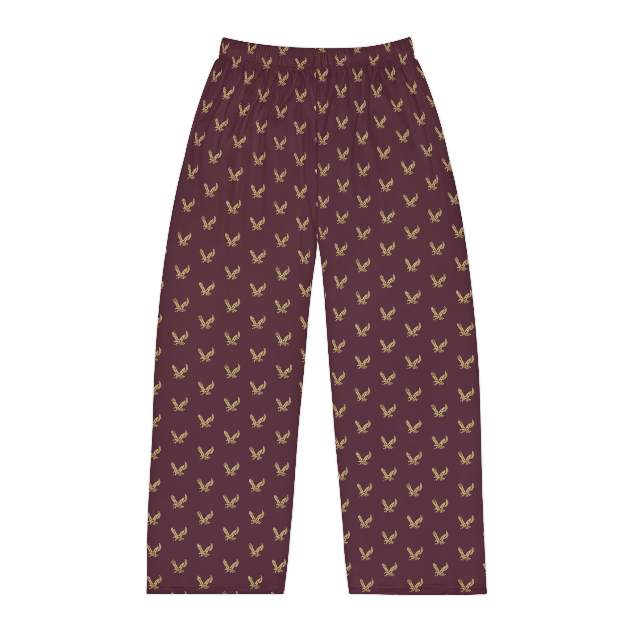 Men's Pajama Pants with Allover Band Eagle Print