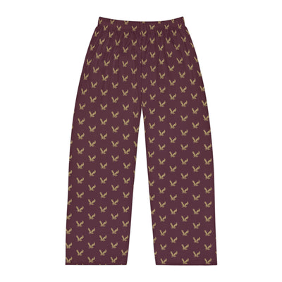 Men's Pajama Pants with Allover Band Eagle Print