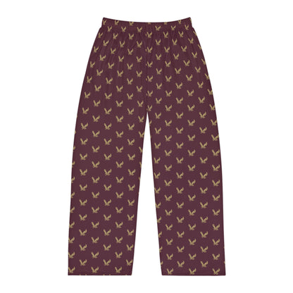 Men's Pajama Pants with Allover Band Eagle Print