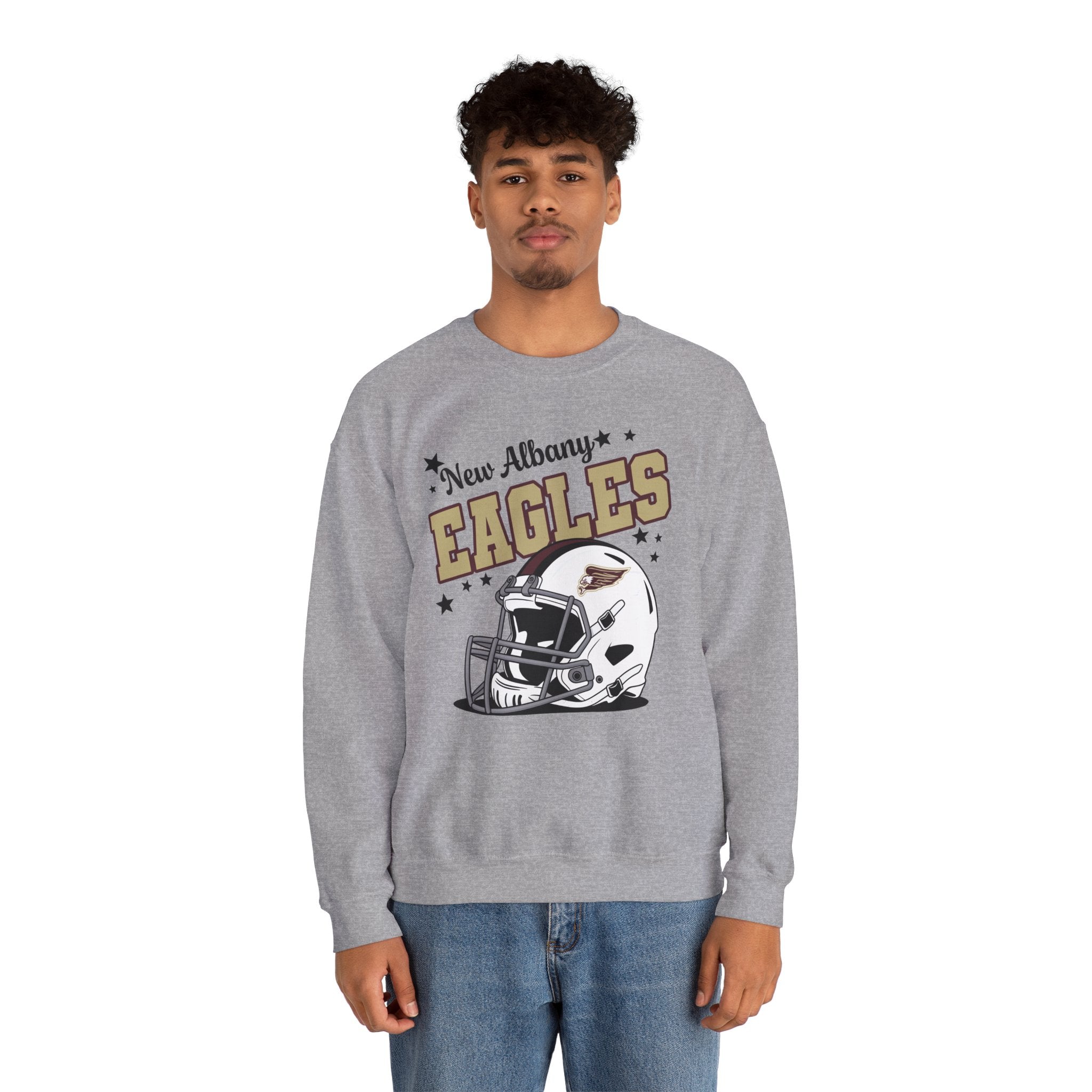 Adult Unisex New Albany Eagles Football Pride Graphic Sweatshirt