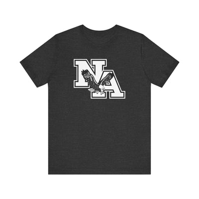 Adult Unisex White/Black Classic NA Logo Short Sleeve Soft Tee