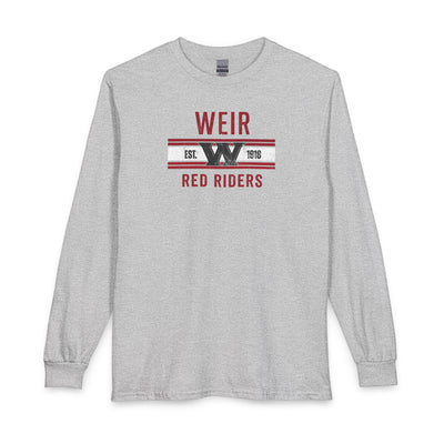 Adult Unisex Weirton Distressed Heritage Graphic Long Sleeve Gildan Tee