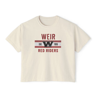 Women's Weirton Distressed Heritage Graphic Boxy Crop Short Sleeve Tee