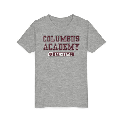 Youth Columbus Academy Basketball Graphic Short Sleeve Bella + Canvas Soft Tee