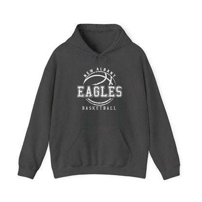 Adult Unisex New Albany Eagles Rebound Retro Distressed Graphic Hoodie