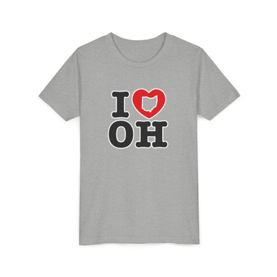 Youth I Heart OH Graphic Short Sleeve Soft Tee