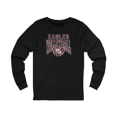 Adult Unisex New Albany Volleyball Varsity Arch Graphic Long Sleeve Soft Tee