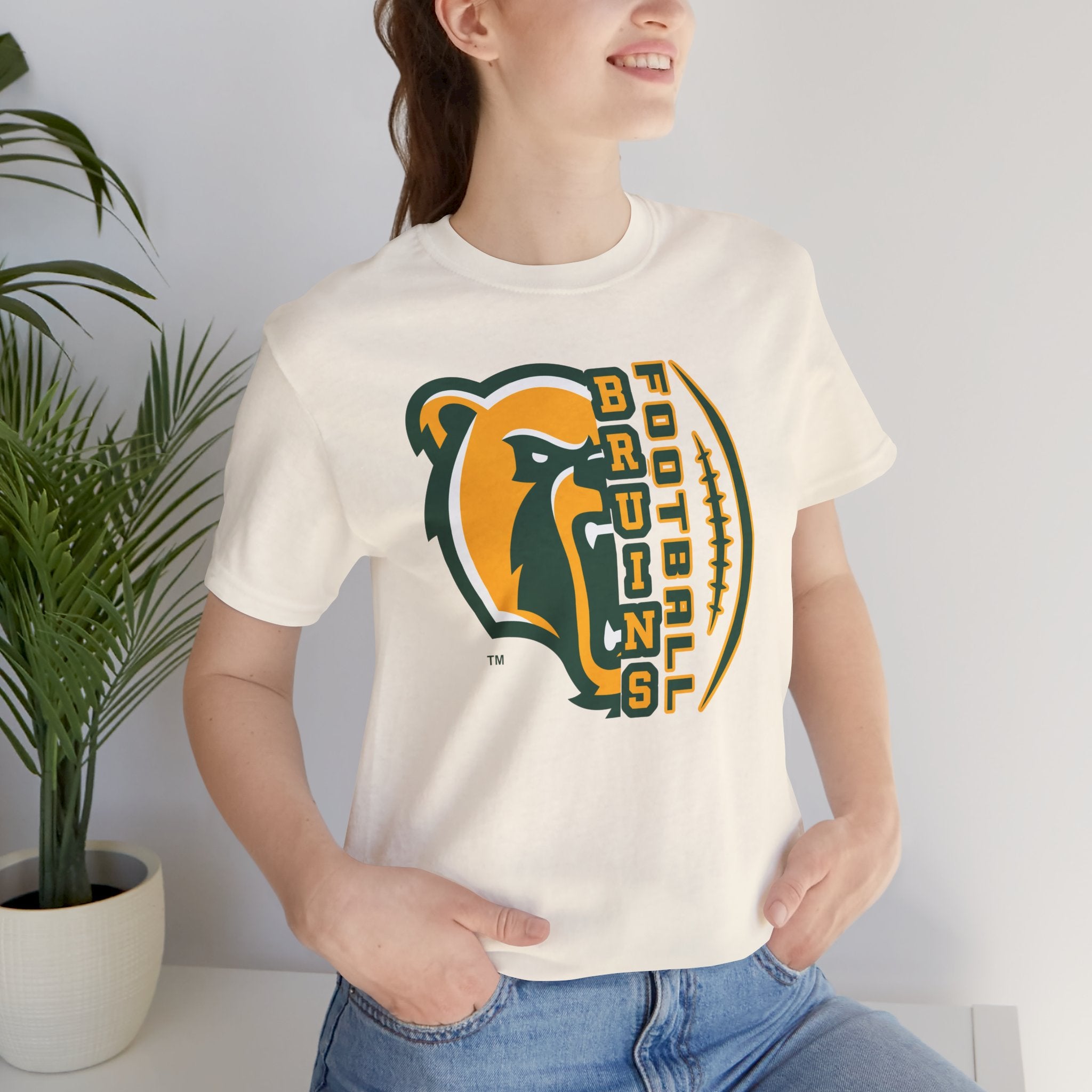 Adult Unisex Epic Bruin Football Graphic Short Sleeve Soft Tee