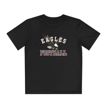 Youth Performance Flying Football Eagle Short Sleeve Graphic Tee