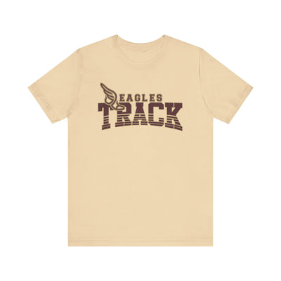 Adult Unisex Eagles Track Graphic Short Sleeve Soft Tee
