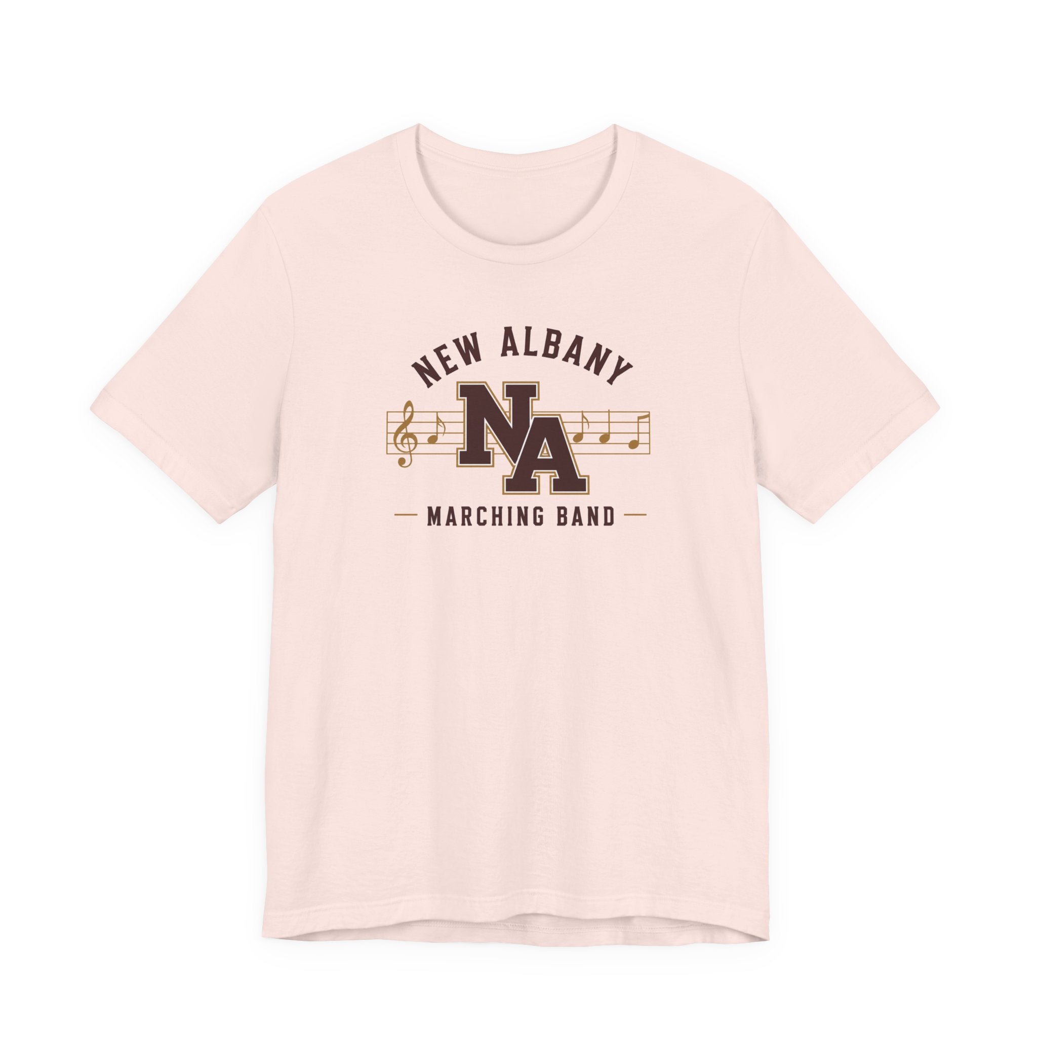 Adult Unisex New Albany Marching Melodies Graphic Short Sleeve Bella + Canvas Soft Tee