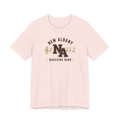 Adult Unisex New Albany Marching Melodies Graphic Short Sleeve Bella + Canvas Soft Tee