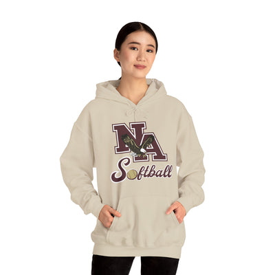 Adult Unisex NA Script Softball Graphic Hoodie