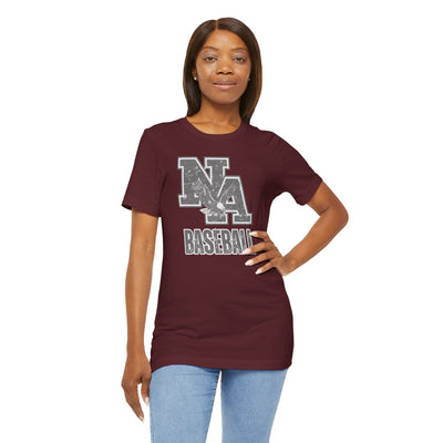 Adult Unisex Vintage Faded Logo Baseball Graphic Short Sleeve Soft Tee