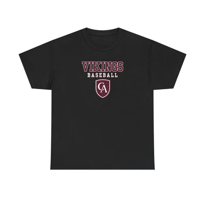 Adult Unisex Columbus Academy Vikings Baseball Graphic Short Sleeve Gildan Heavy Tee