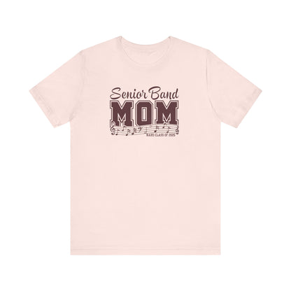 Adult Unisex Senior Band Mom NAHS Class of 2026 Graphic Short Sleeve Soft Tee