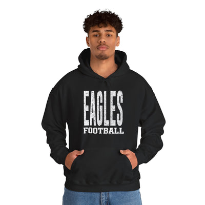 Adult Unisex New Albany Football Distressed Enlarged Graphic Hoodie