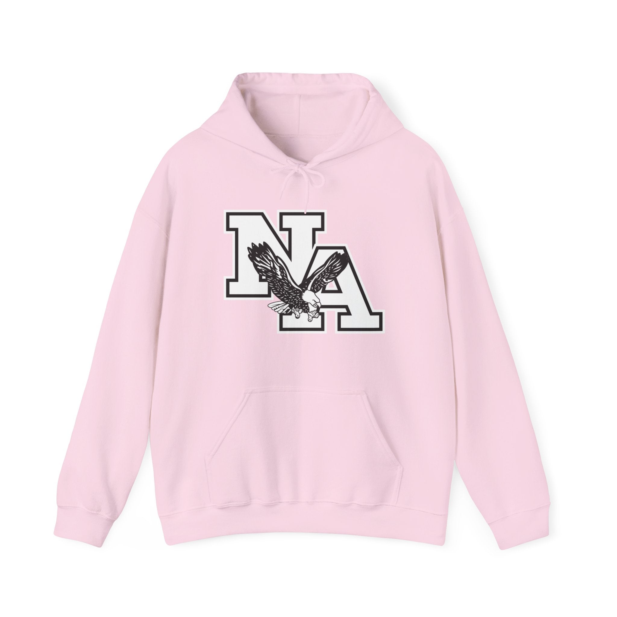 Adult Unisex White/Black Classic NA Logo Graphic Hoodie