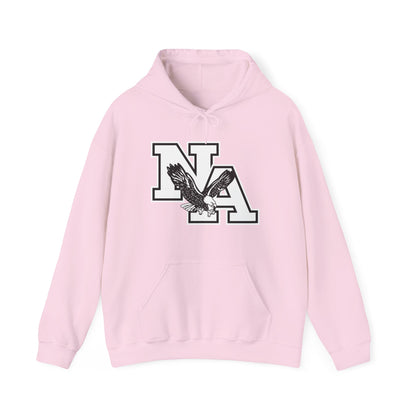 Adult Unisex White/Black Classic NA Logo Graphic Hoodie