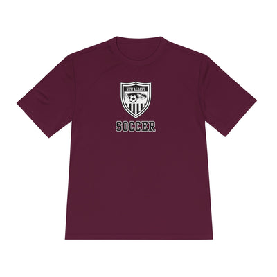 Adult Unisex New Albany Youth Soccer League Crest Graphic Sport-Tek Competitor Performance Tee