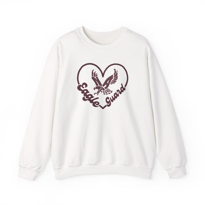Adult Unisex Eagle Guard Heart Graphic Sweatshirt