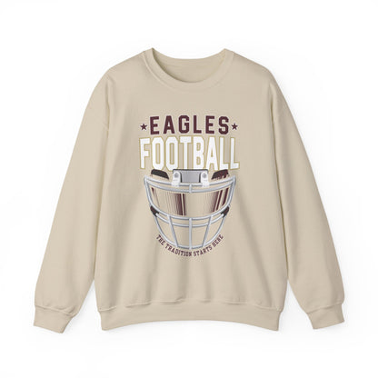 Adult Unisex Eagles White Hype Helmet Graphic Sweatshirt