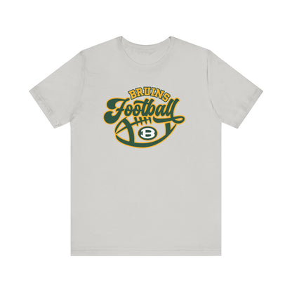 Adult Unisex Bruin Script Football Graphic Short Sleeve Soft Tee